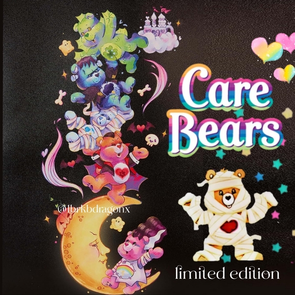 NWT Exclusive Limited Edition Care Bears Loungefly Backpack 🎃 Halloween 👻 Boo - Picture 14 of 16